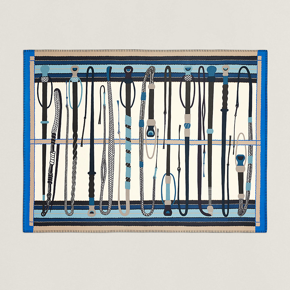 Fouets et Tartan blanket Hermès USA